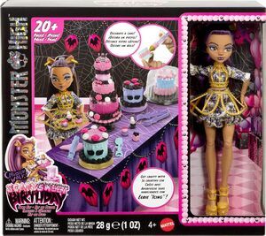 NEW Monster High Scary Sweet Birthday Cake Kit Clawdeen Wolf Doll Playset